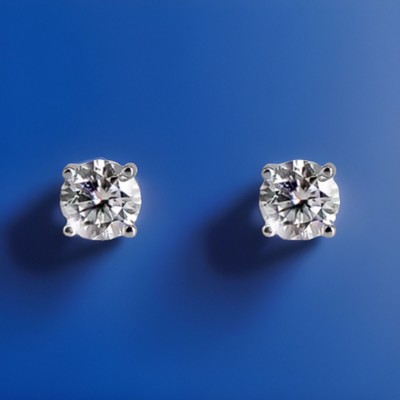 Ohrstecker Diamant - 1 Karat (gesamt) Ohrstecker Laborgefertigte Edelsteine (Silber)
