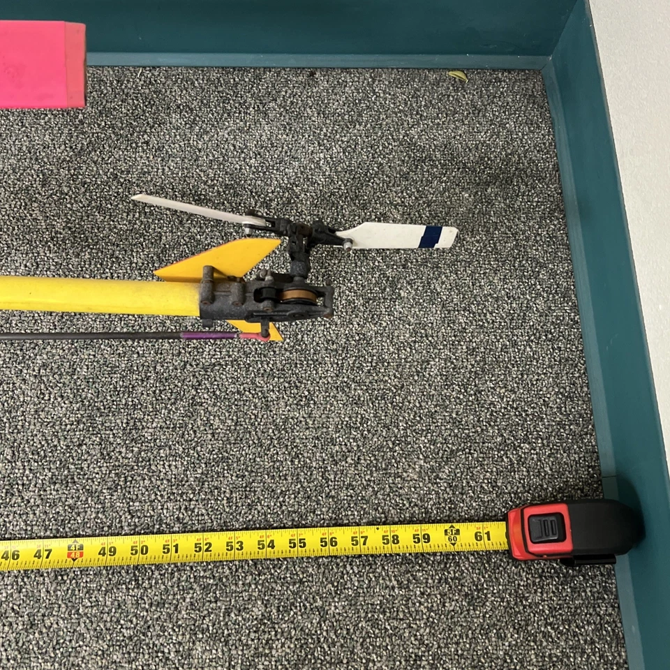 Huge 60" Long Nitro RC GAS Helicopter RARE Vintage - Untested For PARTS / Repair - Image 2 of 4