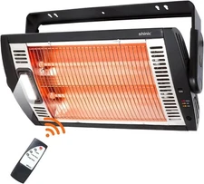 Shinic Electric Garage Heaters with Remote Control, 1500W/750W Ceiling Mounted R