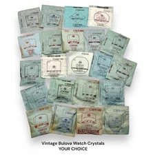 Bulova Watch Crystal x 1 G-S Fancy Shapes, Square, Rectangular NOS You Choose