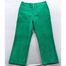 Vineyard Vines Corduroy Pants Mens 35x30 Green Straight Leg Preppy Cotton