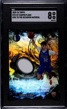 2025-26 Topps - Rise to the Occasion Relics Cooper Flagg #RTO-CF Rainbow SGC 8