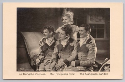 Lilian Harvey Der Kongress tanzt Filmbesetzung Postkarte Ross Verlag 131/4 UFA 1932