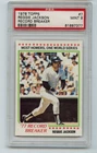 1978 Topps REGGIE JACKSON # 7 Record Breaker PSA 9 MINT baseball card YANKEES