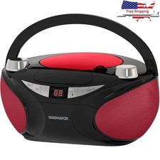 Portable Bluetooth CD Boombox AM FM Stereo Radio W/ LED Display Aux Input New