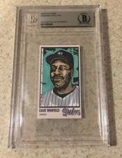 Dave Winfield Original Art Sketch Card New York Yankees Beckett BAS True 1/1