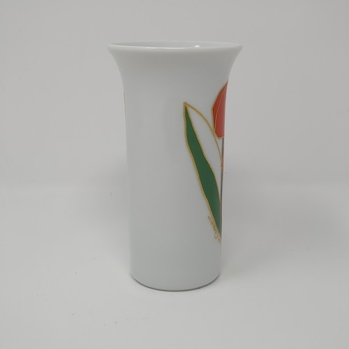 Vintage Rosenthal Studio Linie Floral Bud Vase Signed Wolf Bauer Small 4.5" - Picture 2 of 6
