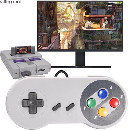 2PACK Wired/Wireless SNES Gamepad for Super Nintendo Entertainment System SNES - Picture 4 of 40