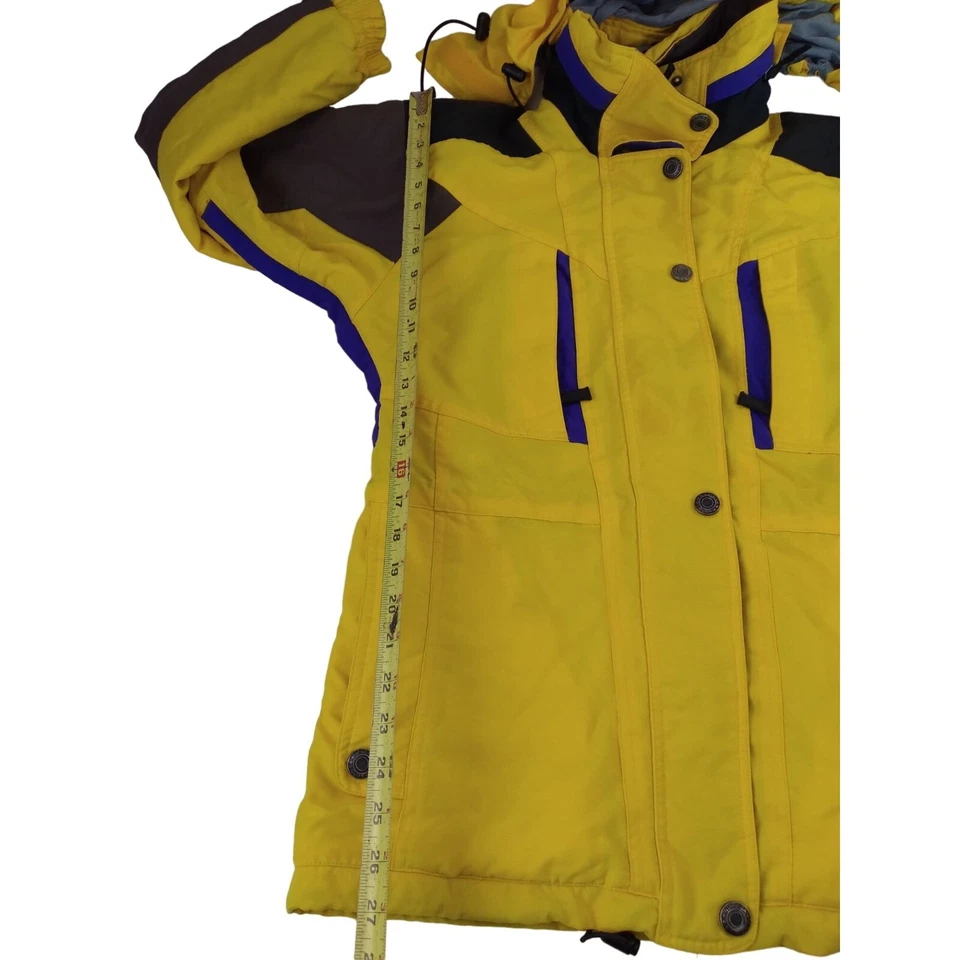 Abrigo con Capucha Vintage Nordica Vertech Impermeable Esquí Nieve Invierno Talla 6 Mujer. Foto 4 de 4