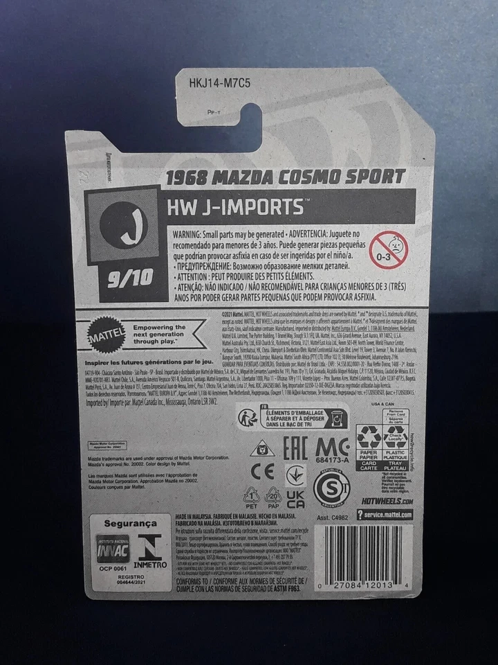 Mazda Cosmo Sport 2023 HW J-Imports 9/10 118/250 1968 Hot Wheels - ¡ERROR DE PUERTA!! Foto 2 de 3
