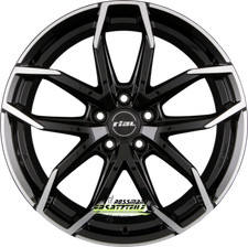 4x Rial Lucca diamant-schwarz frontpoliert 8x19 ET40 - LK5/112 ML70.1 Felge Alu 4x Rial Lucca diamant-schwarz frontpoliert 8x19 ET40 - LK5/112 ML70.1 Felge Alu