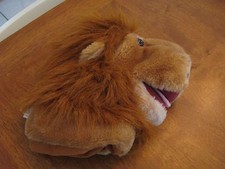 animal planet plush plush hand puppet 10" rust lion