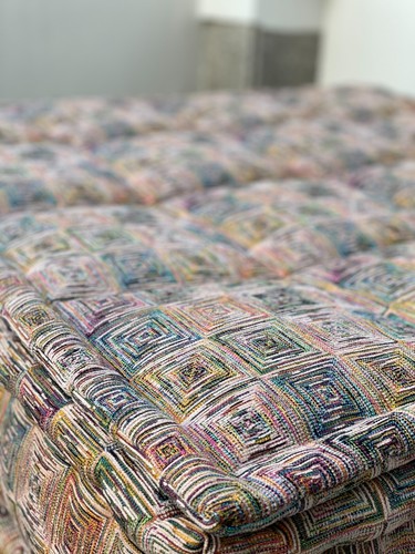 Hand stitched Custom Seating Pad Topper cover 4 Roche Bobois Modular Sofa Couch - Picture 14 of 17