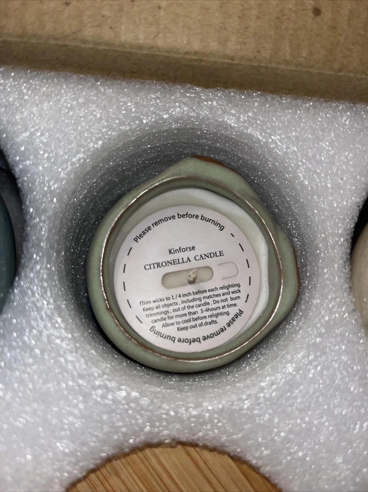 Kinforse 6 Citronella Candles Outdoor Scented Candles Outdoor Patio Camping - Image 4 of 4