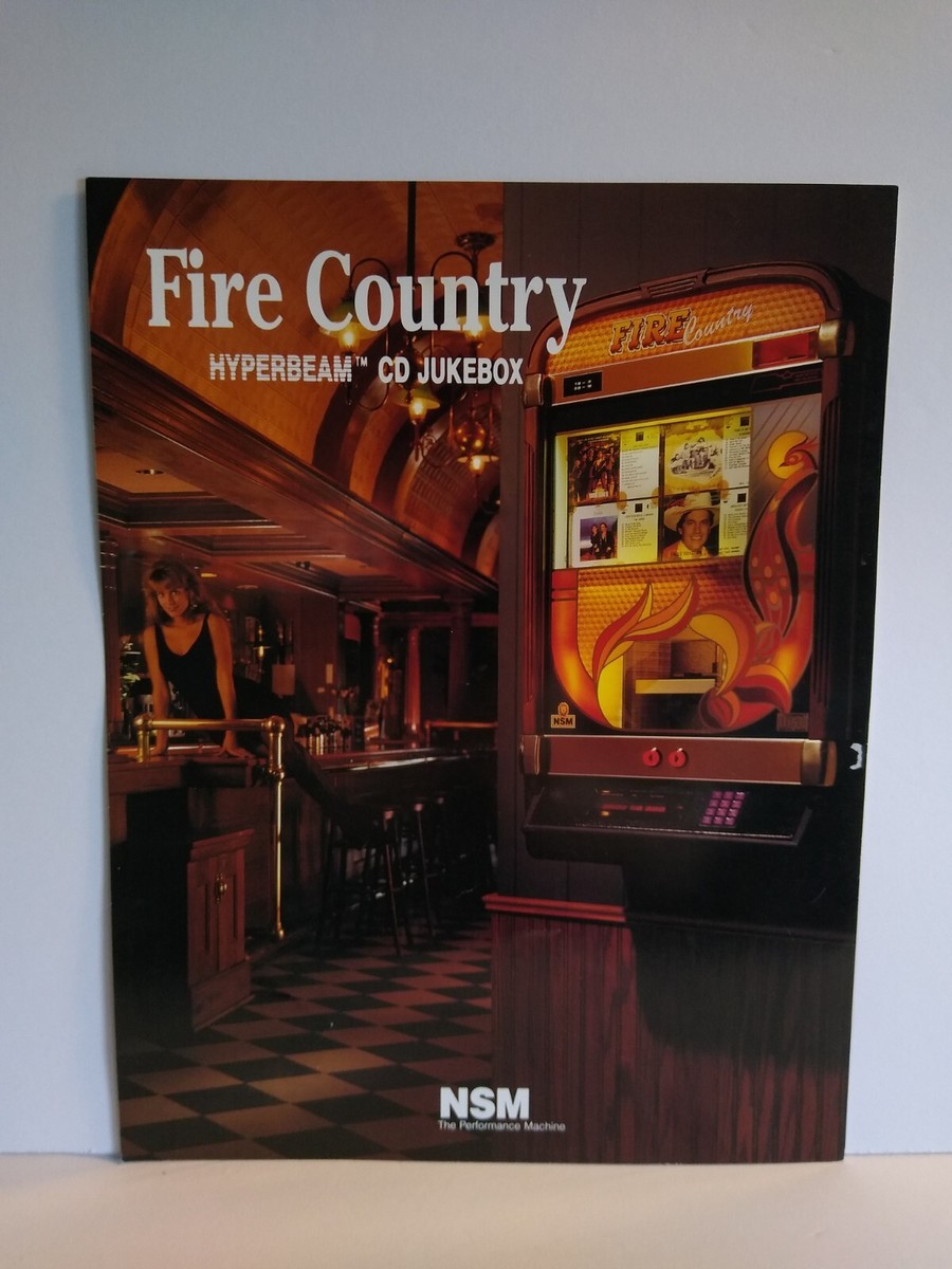 Fire Country NSM Jukebox Flyer 1990 Original Phonograph Music 8.5