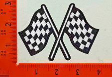 Corvette Racing Flag Embroidered Iron-On Patch   Motorsport Emblem