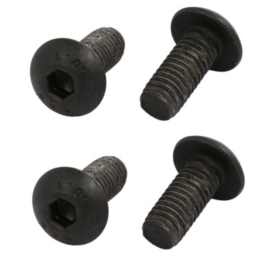 4 Stück M5x12mm 10.9 Grad Innensechskant Linksgewinde Schraubenbolzen Schwarz