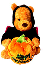 Walt Disney Co Winnie the Pooh 9" Happy Halloween Bat Plush