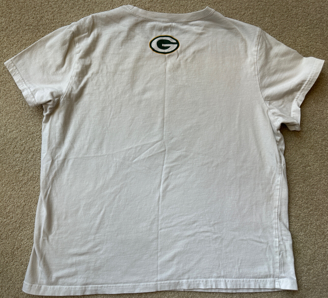 Green Bay Packers 90 Years 1919-2009 Reebok White Womens T-Shirt  XL thumbnail 3
