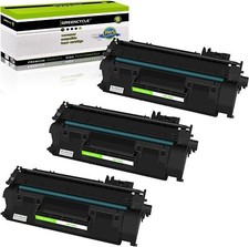 3 Pack CE505A 05A Toner Cartridge for HP LaserJet P2035D P2050 P2055D Printer