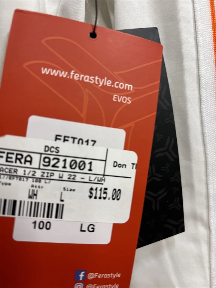 Top de corredor FERA Ferastyle 1/2 cremallera grande (manchado) #X2A Foto 3 de 4