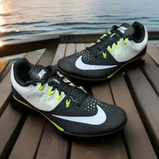 Nike Zoom Rival S 8 Track Running Racing Spikes Mens Sz 7 Black White Volt NIB