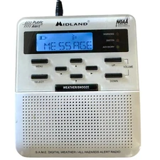 Midland Weather Alert Radio - WR100. Tested. Working.
