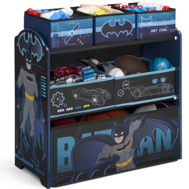Niños Niñas Multi Bin Juguete Almacenamiento Organizador Batman Niños Delta Niños Nuevo Foto 2 de 3