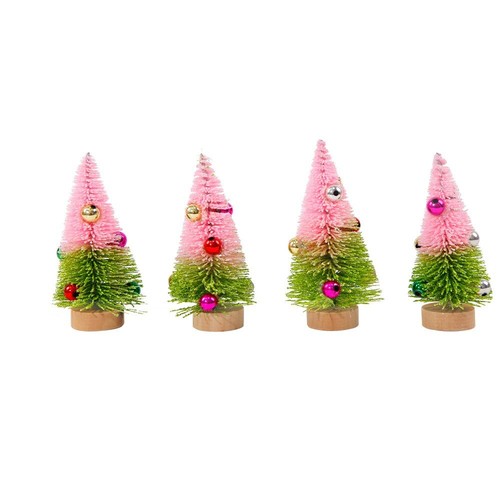 4pcs Plastic Christmas Small Cedar Artificial Xmas Pine Tree Home Xmas Decor - Picture 28 of 28