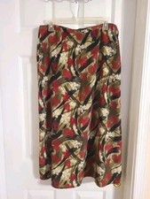 Sag Harbor Skirt Size PLarge Floral Wasis 32"