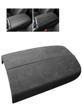 Black Alcantara Suede Armrest Storage Lid Cover Fits 19-26 X5 G05 X6 G06 X7 G07