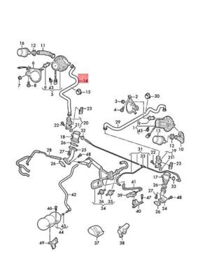 OEM AUDI R8 4S3 4S9 4SP 4SR Connecting Pipe Right 4S0131605A