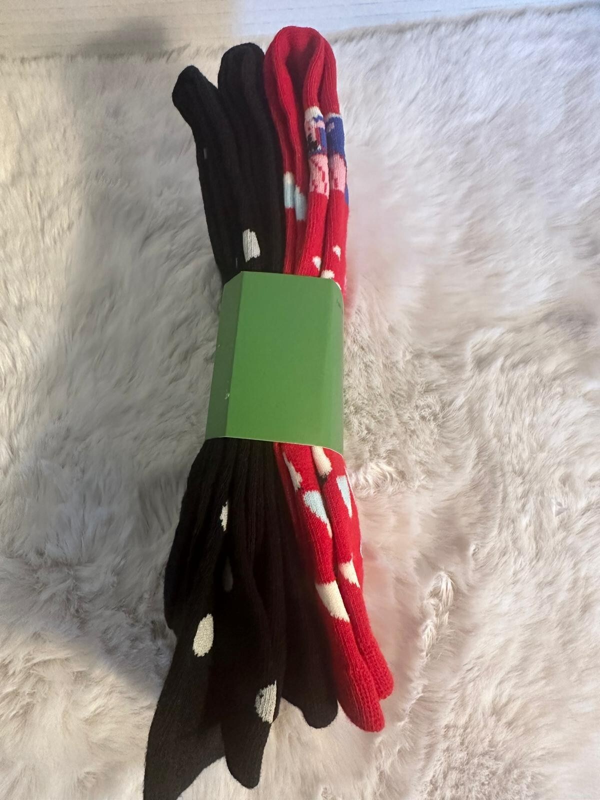 NWT Kate Spade New York Crew Socks Holiday Classic Chic One Size 3 Pair Set thumbnail 2