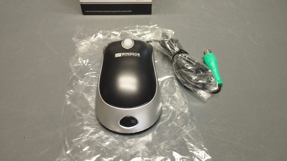 Vintage new Windsor PS/2 3 Button scroll Optical mouse 800dpi - Image 3 of 4
