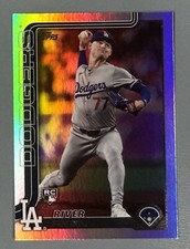 2025 Topps Series 1 River Ryan Rainbow Foil Rookie RC #273 Dodgers