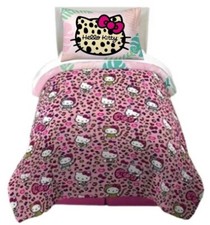 Hello Kitty Wild Jungle Kids 2pc Reversible Twin/Full Comforter Set-W13270974866