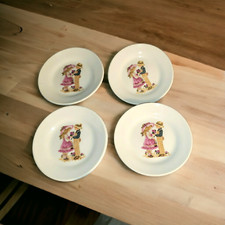 Vintage Tea Set Saucers 4 Sunny Bunch 1970's Roth Intel Japan