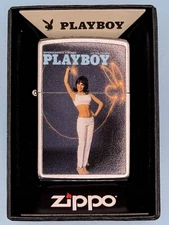 Vintage July 1965 Playboy Magazine Cover Zippo Lighter NEW In Box Rare Pinup