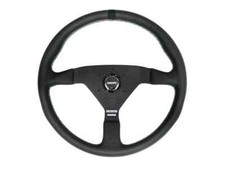 Greddy Momo Montecarlo 350mm Steering Wheel Black Leather Black Spokes Limited