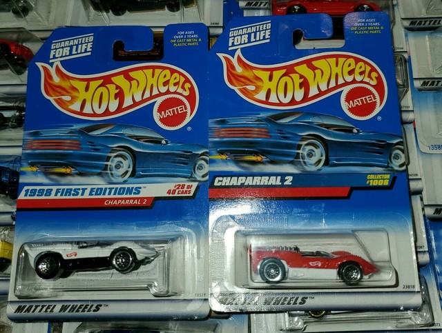 1998/99 Hot Wheels Chaparral 2 set of 2. Red and White versions. | eBay