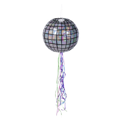 Zugpinjata Discokugel - Pull Piñata Geburtstag Pinata  zum Ziehen