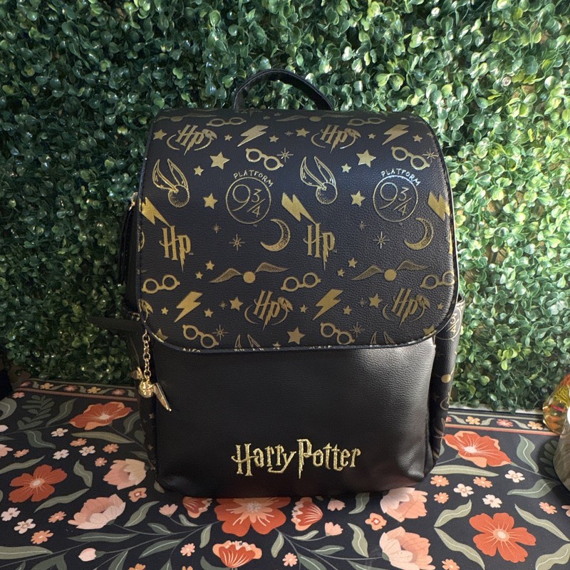 Harry Potter Platform 9 3/4 Mini Backpack Purse w/ Snitch Charm