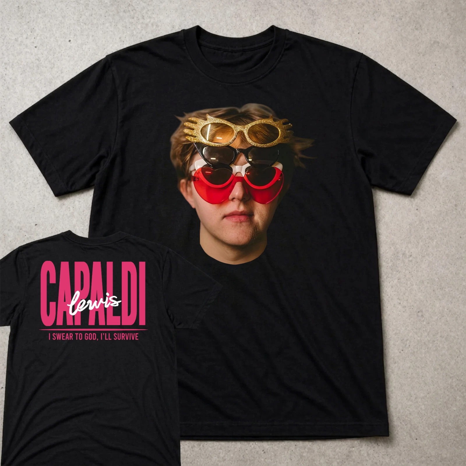 Lewis Capaldi UK Tour T-Shirt, I Swear To God I'll Survive Shirt, Music Fan Gift
