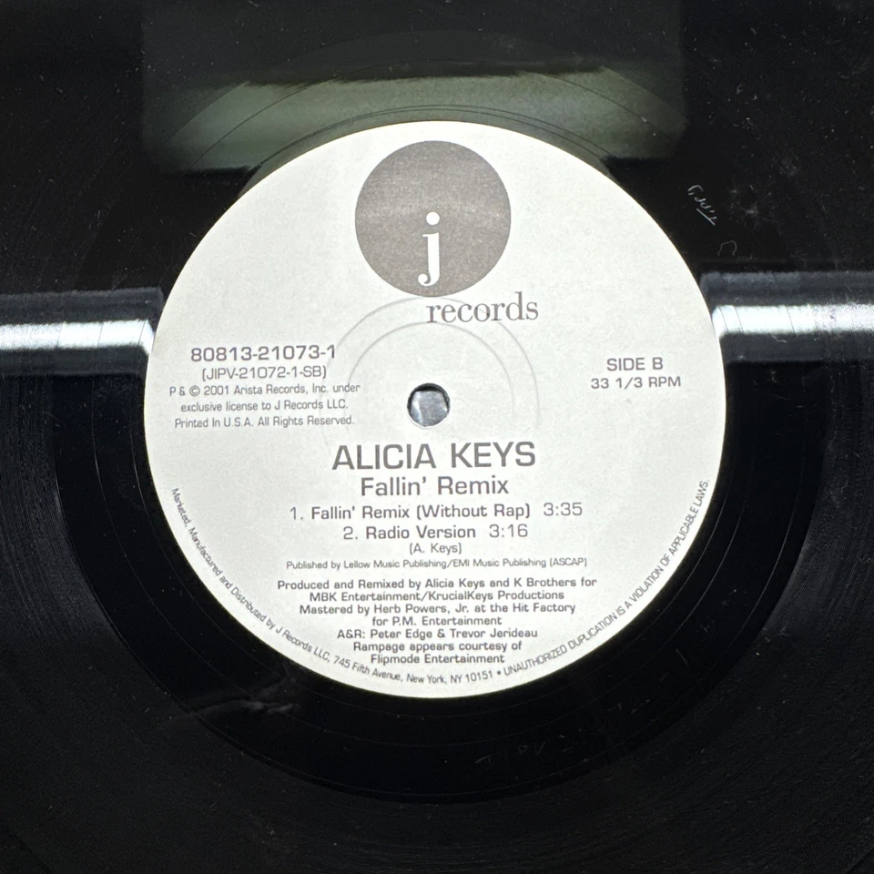 SEALED - ALICIA KEYS - FALLIN - SINGLE - 2001 ORIGINAL PRESSING - Image 4 of 4