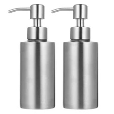  2pcs Refill Soap Dispenser for Kitchen Sink - Small Portable Lotion Dispensers
