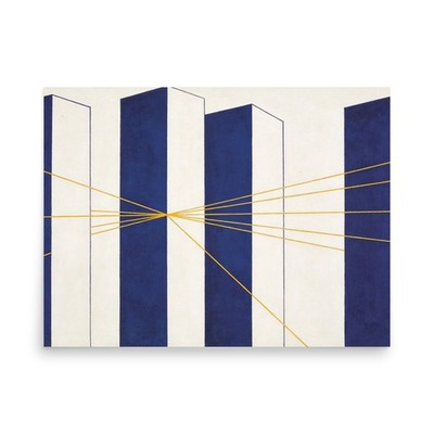 The Architects of Silence   Constructivist Cobalt Blue Monoliths