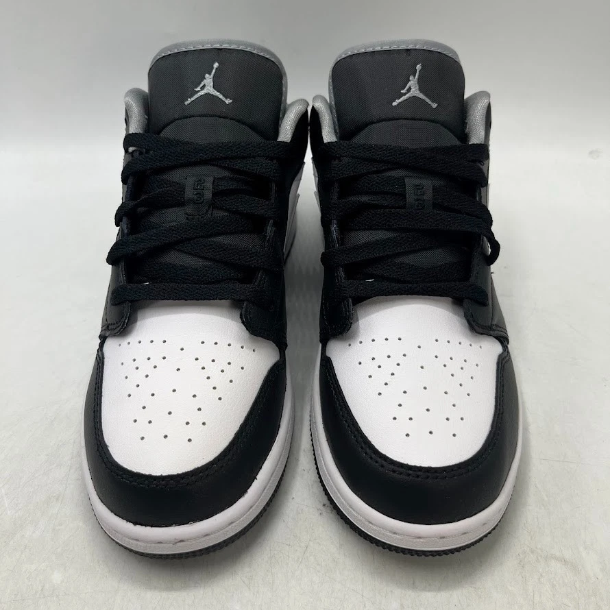 Zapatillas cómodas Air Jordan 1 Low GS negras medias grises 553560-040 para hombre talla 7Y nuevas Foto 4 de 4