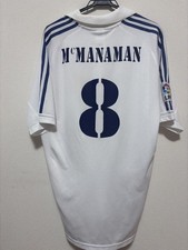 Vintage Steve McManaman Real Madrid 01-02 adidas Soccer Jersey M Size