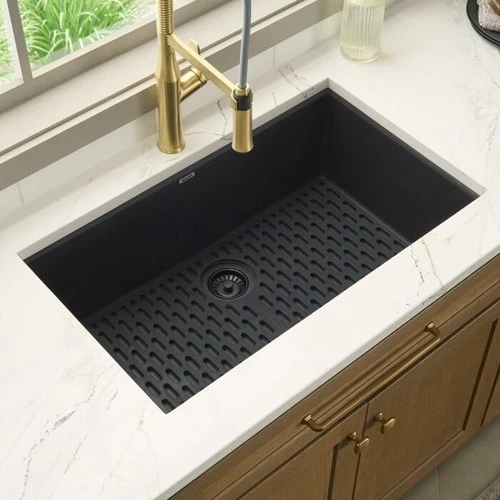 Ruvati 32x19" Undermount Granite Composite Kitchen Sink- RVG2080BK