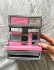 Vintage Polaroid Cool Cam 600 Instant Film Camera - Pink Gray